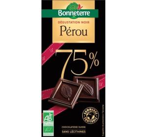 CHOCO NOIR PEROU 75% CACAO