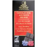 CHOCOLAT NOIR 74% AUX FRUITS ROUGES